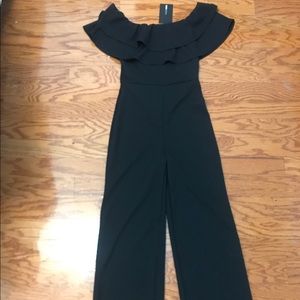 FASHIONNOVA Black Ready To Ruffle jumpsuit